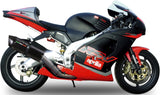 Auspuffendstück Mit Geräuschzulassung Furore Alu Schwarz - Gpr Kompatibel Mit Aprilia Rsv 1000 - Sp (1998-2003)