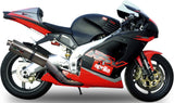 Auspuffendstück Mit Geräuschzulassung Trioval Edelstahl - Gpr Kompatibel Mit Aprilia Rsv 1000 - Sp (1998-2003)