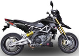 Dual Exhaust System Without Sound Certification Deeptone Stainless Steel - Gpr Compatible With Aprilia Dorsoduro 750 (2008-2016)