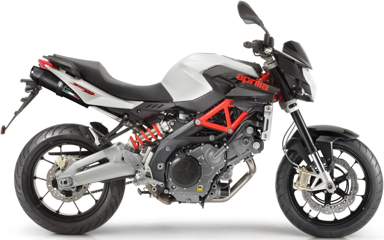 Doppelauspuffanlage Mit Geräuschzulassung Furore Alu Schwarz - Gpr Kompatibel Mit Aprilia Shiver 750 Gt (2007-2016)