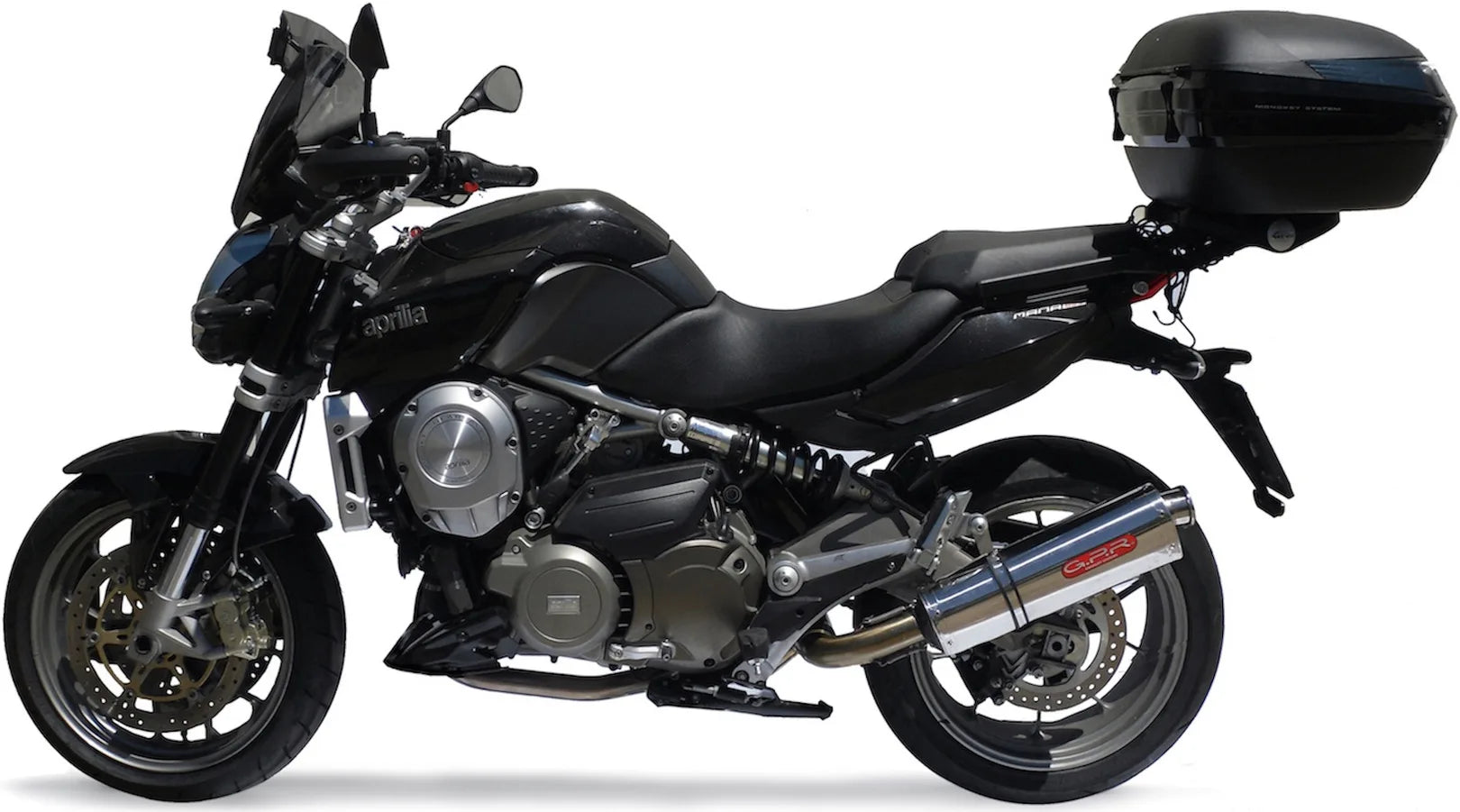 Auspuffendstück Mit Geräuschzulassung Trioval Edelstahl - Gpr Kompatibel Mit Aprilia Mana 850 Gt (2007-2016)