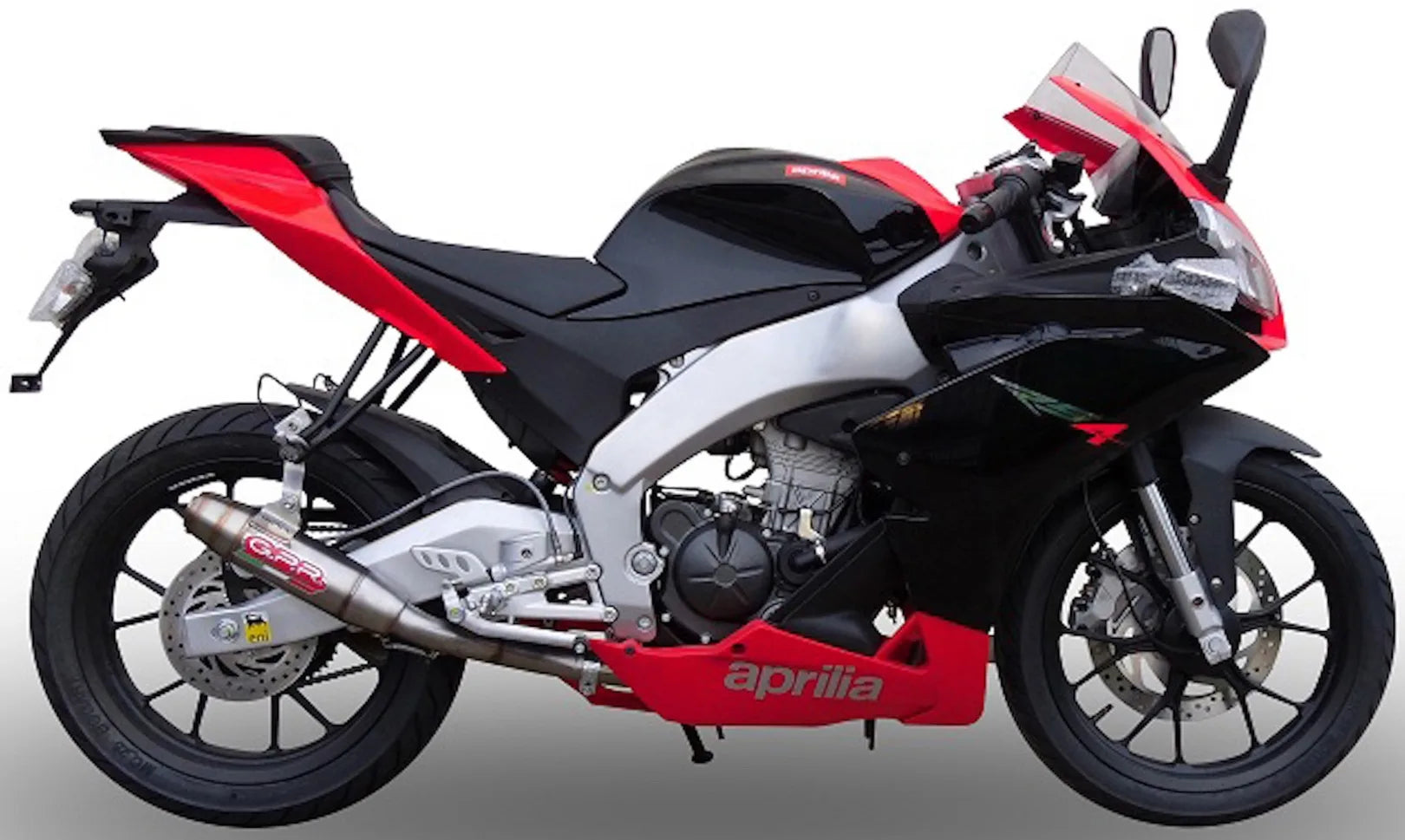 Komplette Abgasanlage Mit Katalysator Und Geräuschzulassung Deeptone Edelstahl - Gpr Kompatibel Mit Aprilia Rs 4 125 (2011-2016)