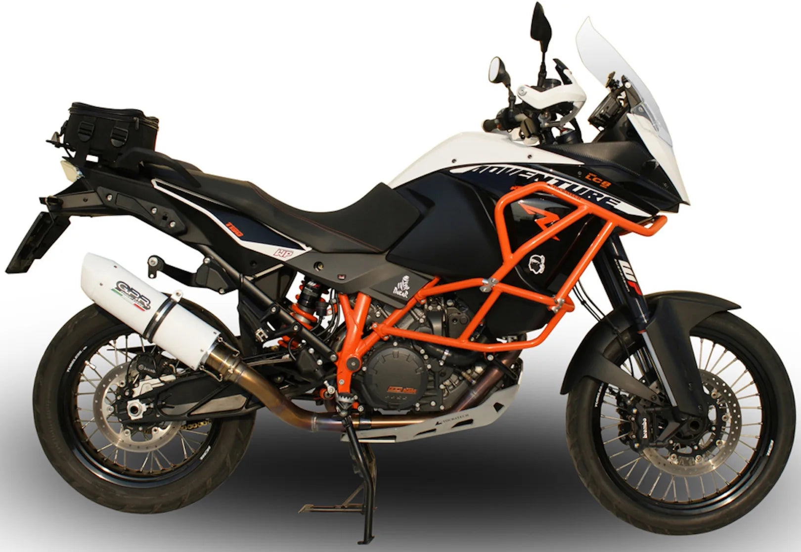Auspuffendstück Mit Geräuschzulassung Albus Ceramic Alu Weiss - Gpr Kompatibel Mit Ktm 1050 Adventure (2015-2016)