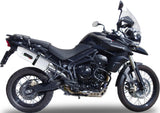 Auspuffendstück Mit Geräuschzulassung Albus Ceramic Alu Weiss - Gpr Kompatibel Mit Triumph Tiger 800 - Xr - Xc - Xrx - Xcx - Xrt - Xca (2011-2016)