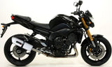 Auspuffendstück Mit Geräuschzulassung Albus Ceramic Alu Weiss - Gpr Kompatibel Mit Yamaha Fz-8 (2010-2016)
