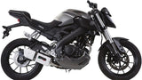 Komplette Abgasanlage Mit Katalysator Und Geräuschzulassung Albus Ceramic Alu Weiss - Gpr Kompatibel Mit Yamaha Mt-125 (2014-2016)
