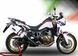 Auspuffendstück Mit Geräuschzulassung Albus Ceramic Alu Weiss - Gpr Kompatibel Mit Honda Crf 1000 L Africa Twin (2015-2017)