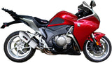 Auspuffendstück Mit Geräuschzulassung Albus Ceramic Alu Weiss - Gpr Kompatibel Mit Honda Vfr 1200 F Ie (2010-2016)