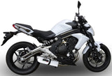 Katalysiertes Auspuffendstück Mit Geräuschzulassung Albus Ceramic Alu Weiss - Gpr Kompatibel Mit Kawasaki Er-6 N (2005-2011)