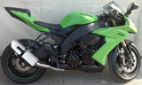 Auspuffendstück Mit Geräuschzulassung Albus Ceramic Alu Weiss - Gpr Kompatibel Mit Kawasaki Zx-10R (2008-2009)