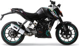 Katalysiertes Auspuffendstück Mit Geräuschzulassung Albus Ceramic Alu Weiss - Gpr Kompatibel Mit Ktm 125 Duke (2011-2016)