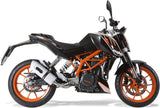 Katalysiertes Auspuffendstück Mit Geräuschzulassung Albus Ceramic Alu Weiss - Gpr Kompatibel Mit Ktm 390 Duke (2013-2016)