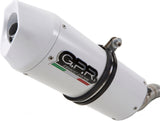 Complete Exhaust System Without Catalytic Converter And Without Sound Certification Albus Ceramic White Aluminium - Gpr Compatible With Piaggio Vespa Gran Turismo 200 (2003-2007)
