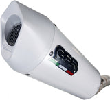 Complete Catalytic Exhaust System With Sound Certification Albus Evo4 White Aluminium - Gpr Compatible With Zontes Zt 125 G1 (2020-2023)