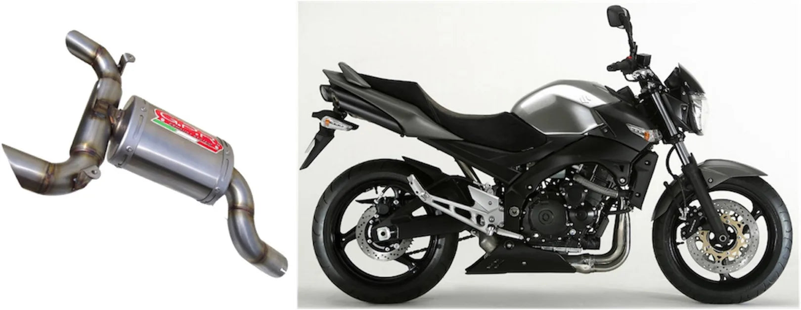 Auspuffendstück Mit Geräuschzulassung Ghost Alu - Gpr Kompatibel Mit Suzuki Gsr 600 (2006-2011)