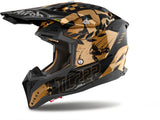 Off-Road Motorcycle Helmet Airoh Aviator 3 - Av3Ltc17 Hpc Carbon Chrome Gloss Legend Size L