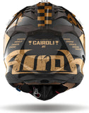 Offroad-Helm Für Motorrad Airoh Aviator 3 - Av3Ltc17 Hpc Carbon Chrom Gloss Legend Grösse Xxl