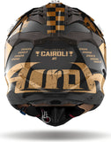Off-Road Motorcycle Helmet Airoh Aviator 3 - Av3Ltc17 Hpc Carbon Chrome Gloss Legend Size L