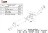Auspuffendstück Mit Geräuschzulassung Oval Edelstahl - Mivv Kompatibel Mit Yamaha Yzf 1000 R1 (1998-2001)