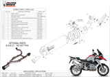 Auspuffendstück Mit Geräuschzulassung Oval Titan Carbon - Mivv Kompatibel Mit Bmw R 1200 Gs Adventure (2013-2018)
