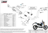 Komplette Abgasanlage Mit Katalysator Und Geräuschzulassung Delta Race Edelstahl Carbon - Mivv Kompatibel Mit Bmw G 310 R (2018-2024)