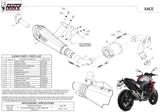 Auspuffendstück Mit Geräuschzulassung Delta Race Edelstahl Carbon - Mivv Kompatibel Mit Bmw F 900 R (2020-2024)