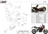 Auspuffendstück Mit Geräuschzulassung X-M1 Titan - Mivv Kompatibel Mit Bmw F 900 R (2020-2024)