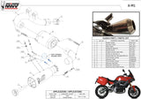 Auspuffendstück Mit Geräuschzulassung X-M1 Stahl Schwarz - Mivv Kompatibel Mit Bmw F 900 Xr (2020-2024)