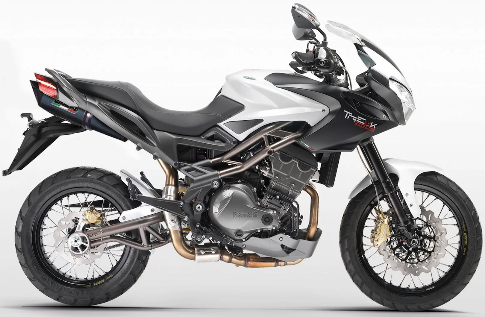 Auspuffendstück Mit Geräuschzulassung Tiburon Carbon Look - Gpr Kompatibel Mit Benelli Tre 1130 K (2006-2016)