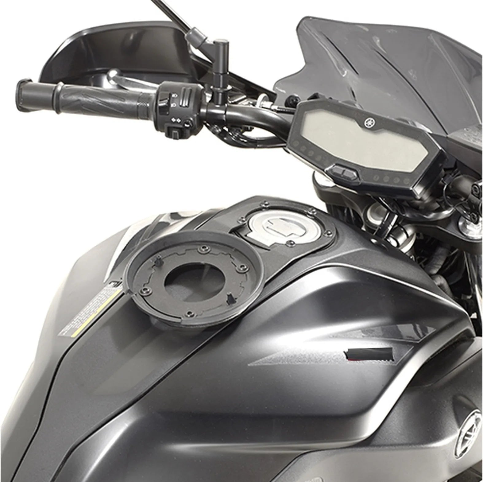 Tankrucksack Tanklock Schwarz 3 Lt Nylon - Givi Kompatibel Mit Yamaha Mt-07 (2018-2020)
