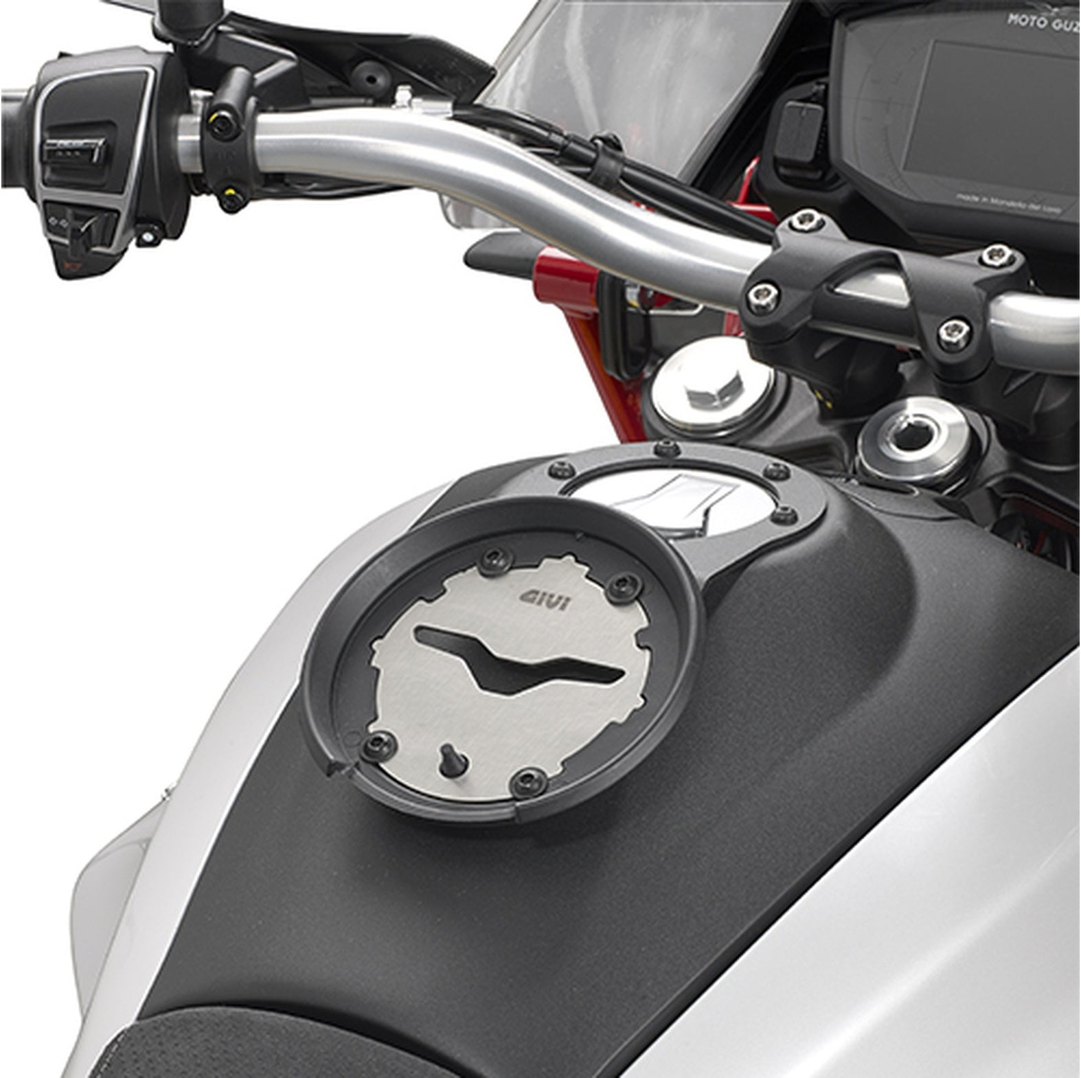 Tankrucksack Tanklock Schwarz 3 Lt Nylon - Givi Kompatibel Mit Moto Guzzi V85 Tt (2024)