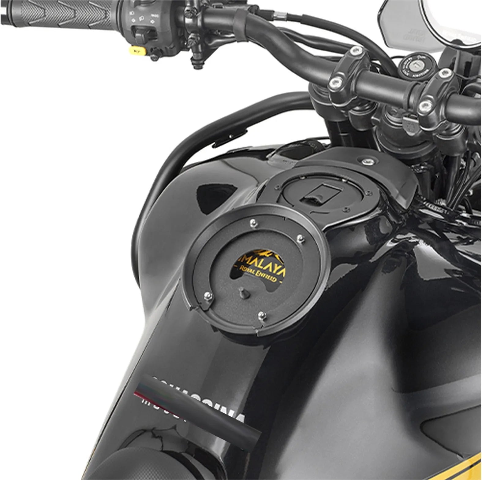 Tankrucksack Tanklock Schwarz 3 Lt Nylon - Givi Kompatibel Mit Royal Enfield Himalayan 450 (2024)