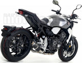 Komplette Auspuffanlage Ohne Katalysator Und Mit Geräuschzulassung Gp2 Gp-2 Nichrom Schwarz Edelstahl - Arrow Special Parts Kompatibel Mit Honda Cb 1000 R (2018-2024)
