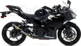 Auspuffendstück Mit Geräuschzulassung Gp2 Gp-2 Nichrom Schwarz Edelstahl - Arrow Special Parts Kompatibel Mit Kawasaki Z 400 (2019-2020)