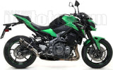 Auspuffendstück Mit Geräuschzulassung Gp2 Gp-2 Nichrom Schwarz Edelstahl - Arrow Special Parts Kompatibel Mit Kawasaki Z 900 A2 (2019-2024)