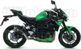 Komplette Auspuffanlage Ohne Katalysator Und Mit Geräuschzulassung Gp2 Gp-2 Nichrom Schwarz Edelstahl - Arrow Special Parts Kompatibel Mit Kawasaki Z 900 (2020-2024)