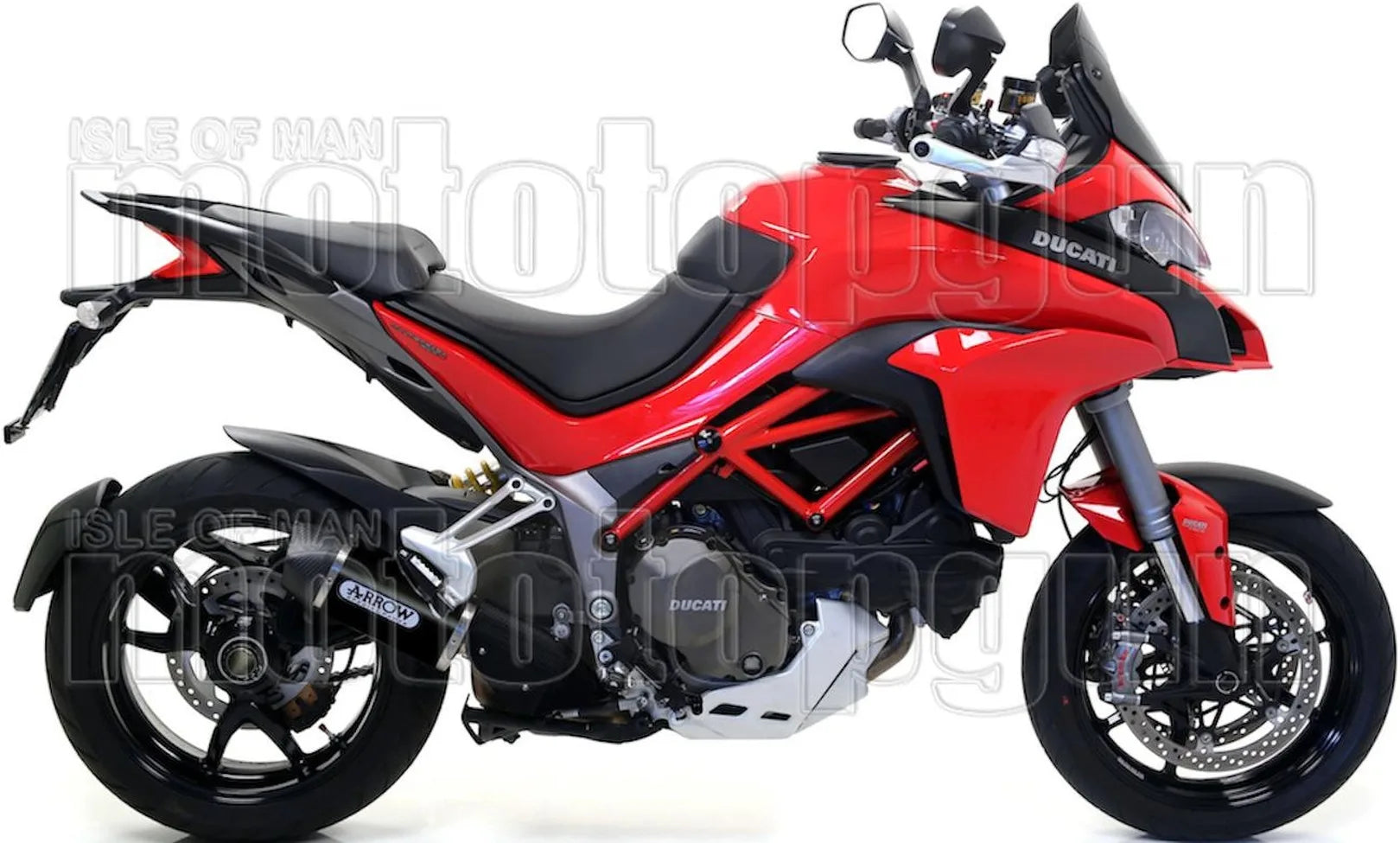 Auspuffendstück Mit Geräuschzulassung Indy-Race Aluminium Schwarz Carbon - Arrow Special Parts Kompatibel Mit Ducati Multistrada 1260 S (2018-2020)