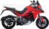 Auspuffendstück Mit Geräuschzulassung Indy-Race Aluminium Schwarz Carbon - Arrow Special Parts Kompatibel Mit Ducati Multistrada 1260 S (2018-2020)