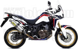 Auspuffendstück Mit Geräuschzulassung Maxi Race-Tech Aluminium Edelstahl - Arrow Special Parts Kompatibel Mit Honda Crf 1000 L Africa Twin (2016-2019)