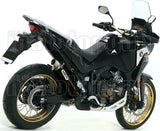 Auspuffendstück Mit Geräuschzulassung Maxi Race-Tech Aluminium Schwarz Edelstahl - Arrow Special Parts Kompatibel Mit Honda Crf 1100 L Africa Twin Adventure Sports (2020-2023)