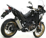Komplette Auspuffanlage Ohne Katalysator Und Mit Geräuschzulassung Maxi Race-Tech Aluminium Carbon - Arrow Special Parts Kompatibel Mit Honda Crf 1100 L Africa Twin Adventure Sports (2020-2023)