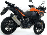 Exhaust Tip With Noise Certification Maxi Race-Tech Aluminium Carbon - Arrow Special Parts Compatible With Ktm 1090 Adventure (2017-2020)