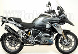 Auspuffendstück Mit Geräuschzulassung Maxi Race-Tech Aluminium Schwarz Carbon - Arrow Special Parts Kompatibel Mit Bmw R 1200 Gs Adventure (2013-2018)