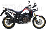 Auspuffendstück Mit Geräuschzulassung Maxi Race-Tech Aluminium Schwarz Carbon - Arrow Special Parts Kompatibel Mit Honda Crf 1000 L Africa Twin (2016-2019)