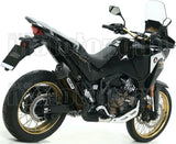 Auspuffendstück Mit Geräuschzulassung Maxi Race-Tech Aluminium Schwarz Carbon - Arrow Special Parts Kompatibel Mit Honda Crf 1100 L Africa Twin Adventure Sports (2020-2023)