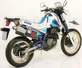 Komplette Auspuffanlage Ohne Katalysator Und Mit Geräuschzulassung Paris Dacar Edelstahl Edelstahl - Arrow Special Parts Kompatibel Mit Suzuki Dr 600 R (1985-1987)