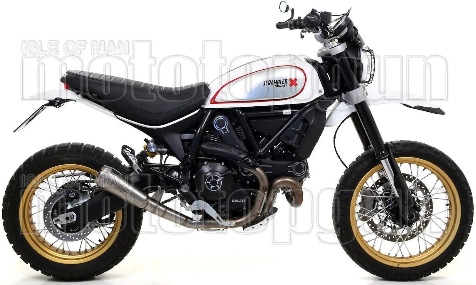 Auspuffendrohr Ohne Geräuschzulassung Pro-Race Titan Titan - Arrow Special Parts Kompatibel Mit Ducati Scrambler 800 Desert Sled (2017-2020)