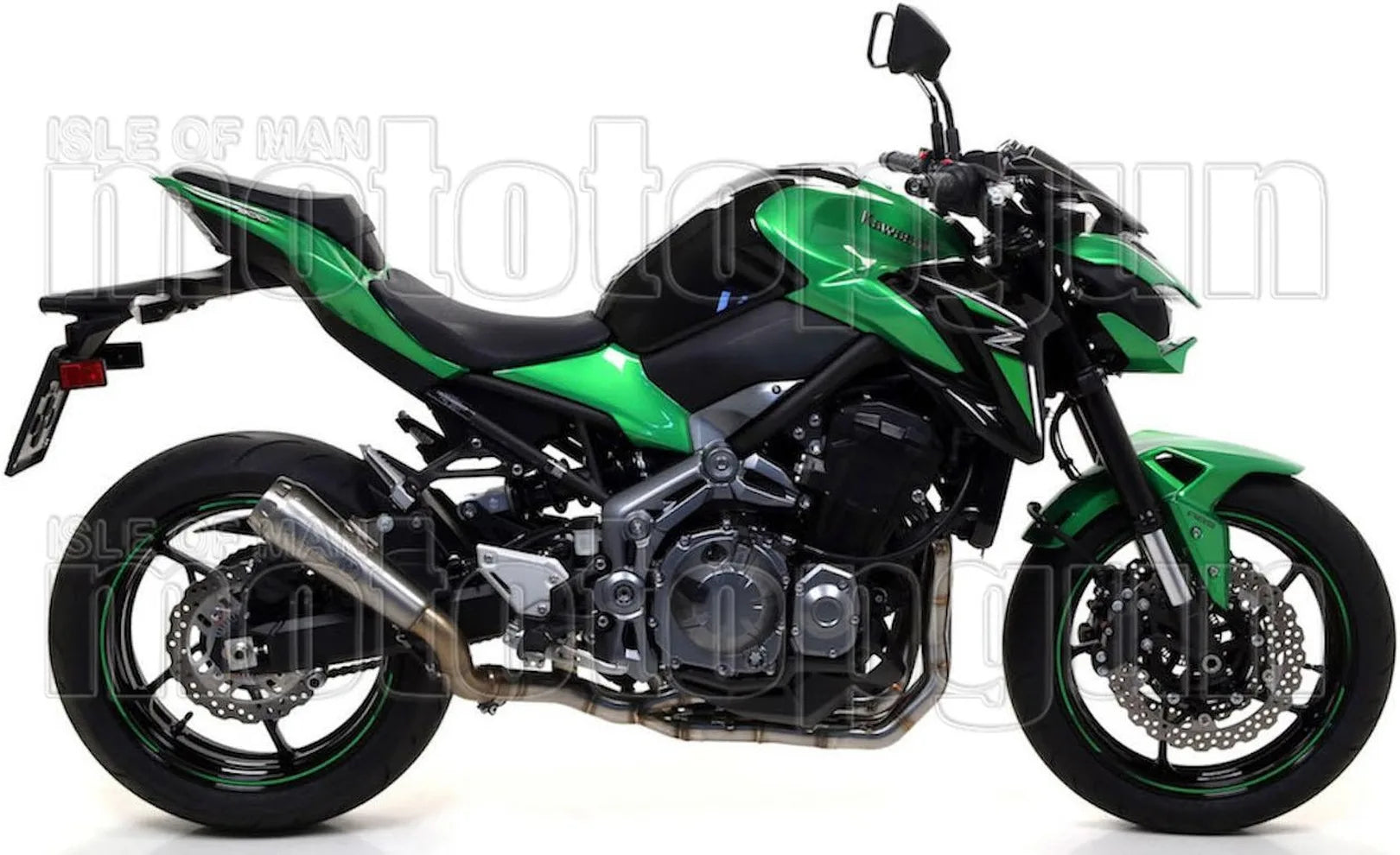 Komplette Auspuffanlage Ohne Katalysator Und Mit Geräuschzulassung Pro-Race Titan Titan - Arrow Special Parts Kompatibel Mit Kawasaki Z 900 A2 (2019-2024)