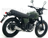 Komplette Auspuffanlage Ohne Katalysator Und Mit Geräuschzulassung Pro-Race Nichrom Edelstahl - Arrow Special Parts Kompatibel Mit Brixton Felsberg 125 X (2019-2020)