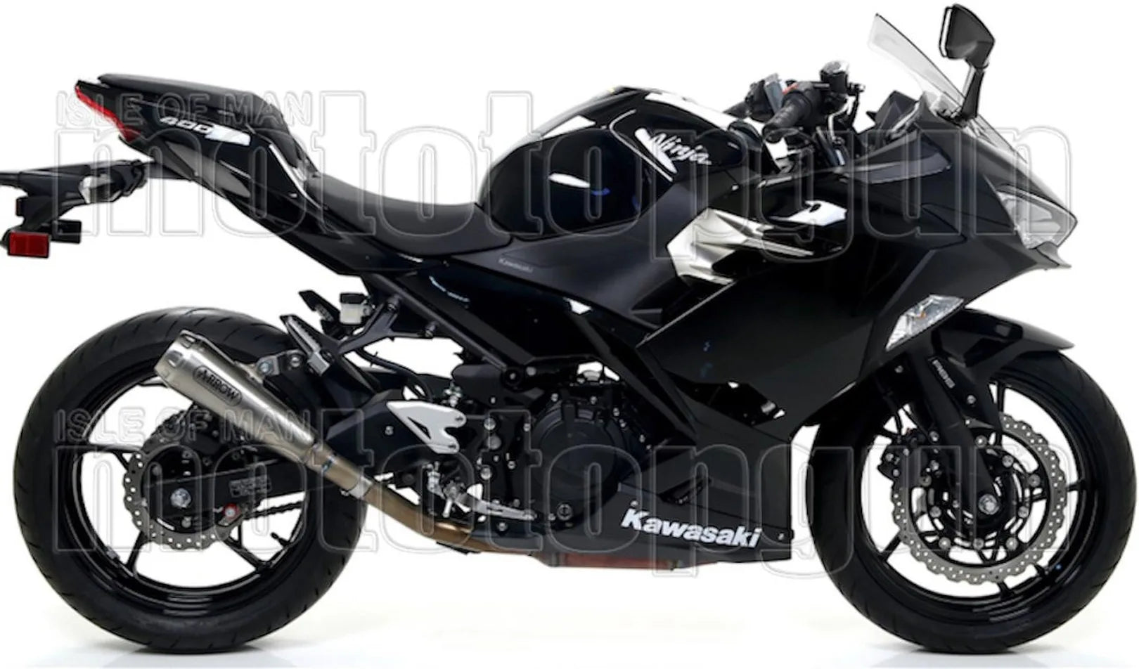 Komplette Auspuffanlage Ohne Katalysator Und Mit Geräuschzulassung Pro-Race Nichrom Edelstahl - Arrow Special Parts Kompatibel Mit Kawasaki Z 400 (2019-2020)